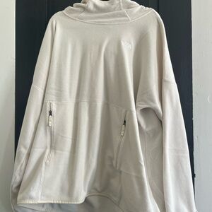 The North Face Cream Turtleneck Fleece Pullover
